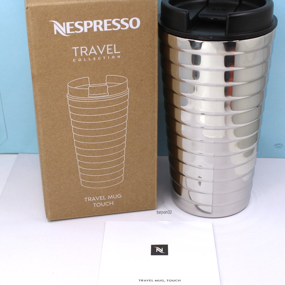 NESPRESSO Touch Collection Travel Touch Mug Stainless Steel 12.9 oz Limtd Ed NIB